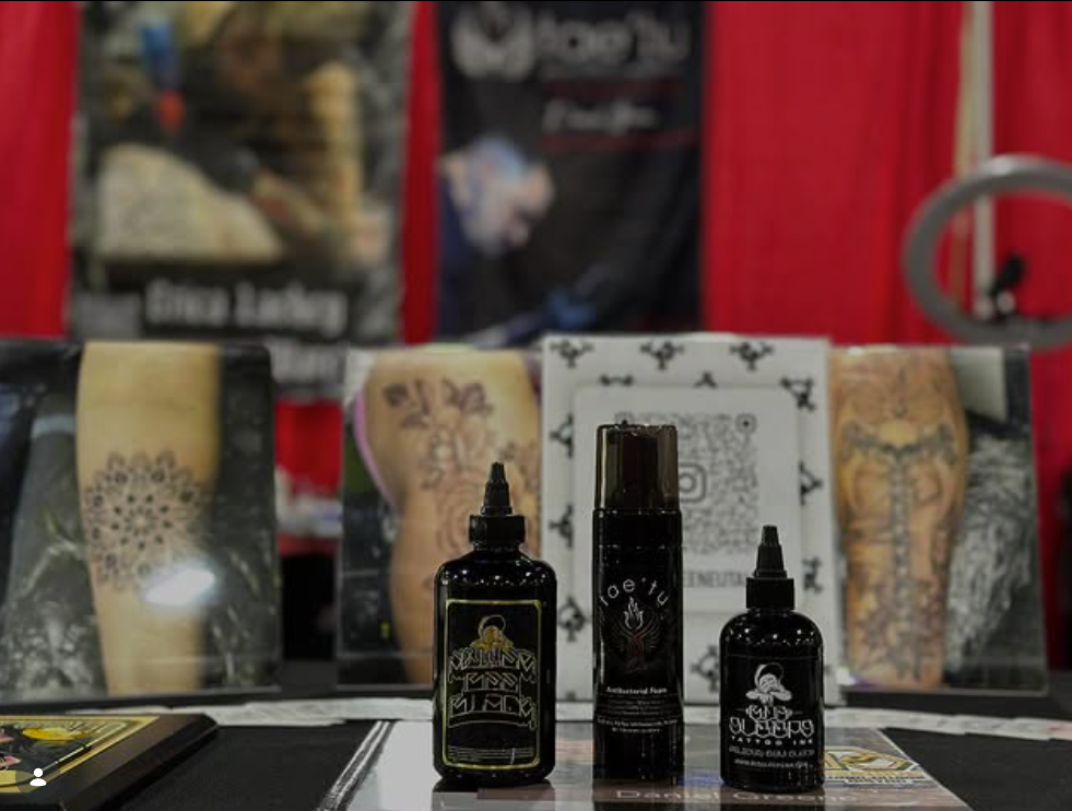 Beehive Worldwide at a tattoo convention