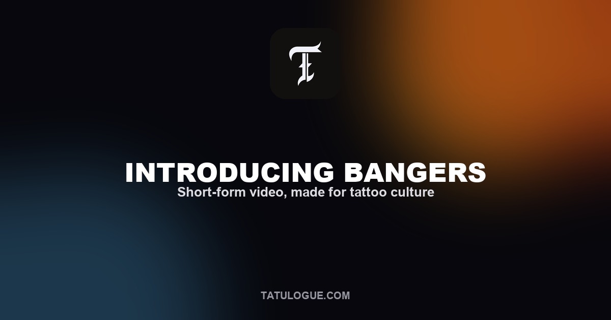 Tatulogue brand graphic reading Introducing Bangers
